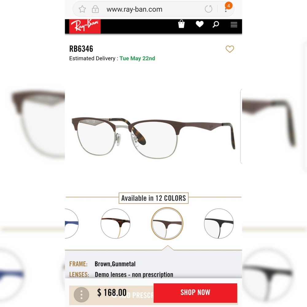 Authentic Rayban glasses RB6346